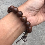 Gelang Kayu Coklat Besar(kayu wenge)