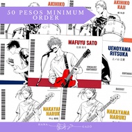 Given White Laminated Manga Band ID Card