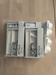 Ikea BETYDLIG 窗簾掛架 4隻 + Radffig  窗簾桿裝飾頭 4個