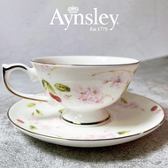 英國Aynsley 櫻花盛開系列 骨瓷雅典杯盤組 150ml