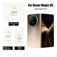 For Honor Magic V5 Front Back Screen Protector Film 3 in 1 Soft Hydrogel Film Transparent For Honor 