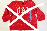 GAP Hoodie ($80)；GAP Sweater ($60)；Hallmark 套裝（$80）；Bluezoo套裝（$80）；間棉裙（$60）； 維尼BB 浴袍（$38/1； $60/2)；I