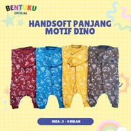 KATUN Long Baby Jumpsuit Without Hat Open Leg Model 3-6 Months Cool Cotton Material Dino Motif SP7 H