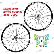 Mavic Cosmic SL Sticker 2cm Width Sticker Decal Rims Rims Roadbike Fixedgear 700c