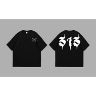 Imgiva - 313 t-shirt 313 distro t-shirt/ 313 t-shirt/ black long t-shirt/ 313 number t-shirt/ casual