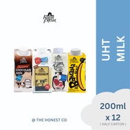 FARM FRESH UHT FRESH/CHOCOLATE/KURMA/BANANA FRESH MILK 200ML X 12 PACKS - 1/2 CARTON | The Honest Co.