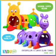 Playground Terowongan Bentuk Caterpillar And Larva Climb Tunnel 2 in 1 Kidu Baby