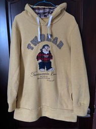 韓國本土品牌teenie weenie鋪棉長版帽T