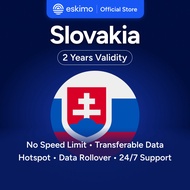 Eskimo Slovakia eSIM 1-10GB | 2 Year Validity | How to Redeem in Description
