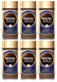 Nescafe Instant Crafted Coffee Jar - Gold (Decaf) 200g x 6 Bottles
