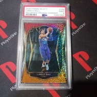 PSA 9 LaMelo Ball Panini Select Premier Red/White/Orange Shimmer NBA Rookie Card | Graded : Mint | R