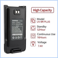 ◐ ◊☜ ❥ Baofeng UV-9R Plus Battery Type-C Enlarge Rechargable Battery For UV 9R Pro Walkie Talkie 2W