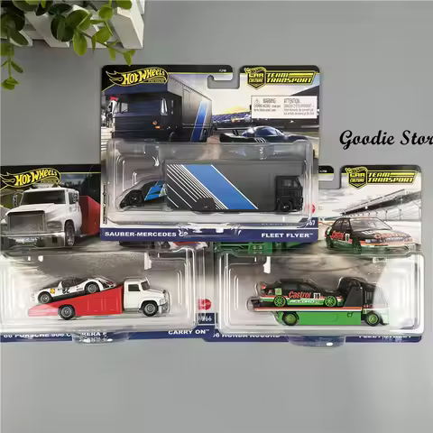 2024 Hot Wheels Premium Team Transport 96 Honda Accord Porsche 906 Mercedes C9 FLF56- 9B Hotwheels 1