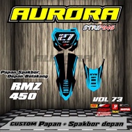 NEWEST FRONT REAR FENDER BOARD DECAL RMZ 450 KX KLX 150 KLX BF KLX GORDON DTRACKER KX YZ KTM VIAR WR