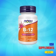 USA Supplements | NOW Foods, B-12, 5,000 mcg, 60 Loz ( Nervous System Health )