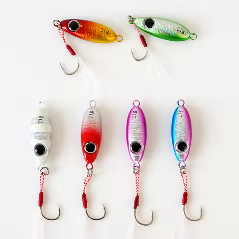 Micro Metal Jig Fishing Lures 5.5g/7.5g/10g/14g/17g/21g Shore Casting Jigging Spoon Saltwater Artifi