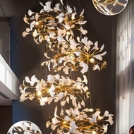 Lampu Gantung Void Dengan Bunga Keramik New Stok