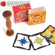KENTON Board Games Family Jungle, English Spanish Jungle Speed Card Games, Jungle Speed English Jungle Coated Paper with Stick Fast Run Game Kids