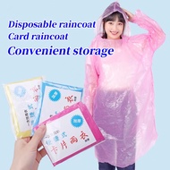 Portable Raincoat Disposable Raincoat Card Raincoat Thickened Raincoat Motorcycle Raincoat Outdoor Raincoat Amusement Park Rafting Adult Children Raincoat Factory Wholes