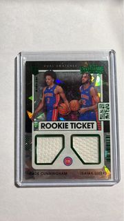 Cade Cunningham & Isaiah Livers rookie dual swatches