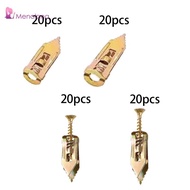 [Menolana] 20Pcs Drywall ,Self Drill Anchor ,Self Tapping Screws ,Drywall Plug Combination,