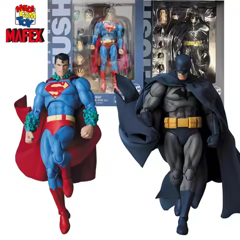 New in Stock Re-release MAFEX No.117 Mafex 126 Batman Superman Hush Ver. Action Figrue Anime Model T