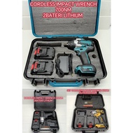 High Torque Cordless Impact Wrench Rechargeable Battery And Charger For Car Motorcycle Tire Aircond 