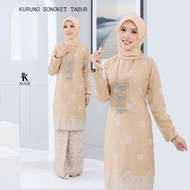 BAJU KURUNG SONGKET TABUR | BAJU KURUNG MODEN SONGKET TABUR