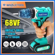 68v 88V impact can drill  wall rechargeable Electric Cordless Drill 1/2 Batt