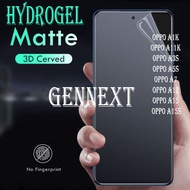 ANTI GORES JELLY HYDROGEL MATTE oppo A1K A11K A3S A5S A7 A12 A15 s - OPPO A15 2020, DEPAN+BELAKANG