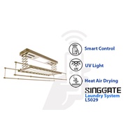 [Free Installation]SINGGATE Premium Laundry Rack System LS029 | Smart Laundry System Drying Rack\Automatic Laundry Rack (Hold up to 35KG)
