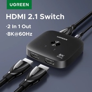 UGREEN HDMI Switch out 8K 60Hz 2 in 1 Button Control USB C HDR CEC 3D for PS5 Xbox PC TV Monitor