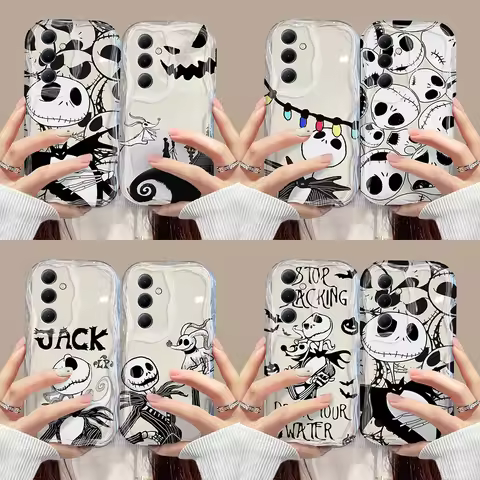 The Nightmare before Christmas 3D Wave Phone Case For Samsung Galaxy S24 S23 S21 S20 FE Plus Ultra 4