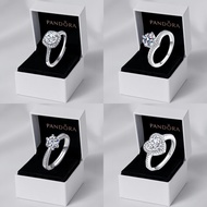 Pandora Ring With Box Paperbag Promise Ring 925 Silver Engagement Ring Adjustable Diamond Ring