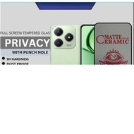 REALME C63 C61 Privacy Protection Tempered Glass Screen Protector