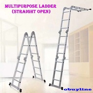 12 Step 16 Step Foldable Ladder Aluminium Ladder Multipurpose Ladder (straight open)