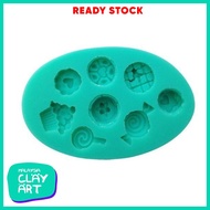 LOLLIPOP WAFFLE SILICONE MOLD - 8 DESIGNS