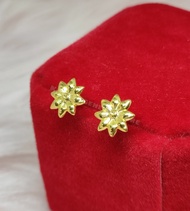 [KGS] US 10K GOLD EARRINGS 10K US FANCY GOLD HYPOALLERGENIC STUD EARRINGS