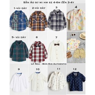 Genuine HM UK/US/ES boys' shirts, sizes from 4-6m to 3-4y
