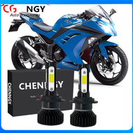 สำหรับ Kawasaki Ninja 250 R Ninja 300 2012-2018 (ไฟหน้าหลอดไฟ) - V4 6000K ชุดหลอดไฟ LED เปลี่ยนหลอดฮ