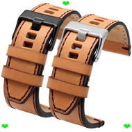 Watch Strap Suitable for Disc Large Dial Male DZ4476/4318 DZ7408/7406/7413 Genuine Leather Watch Str
