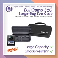 HOWN Large Case EVA for DJI Osmo 360 with Acc Storage Bag Portable Shockproof Camera Protective Cove