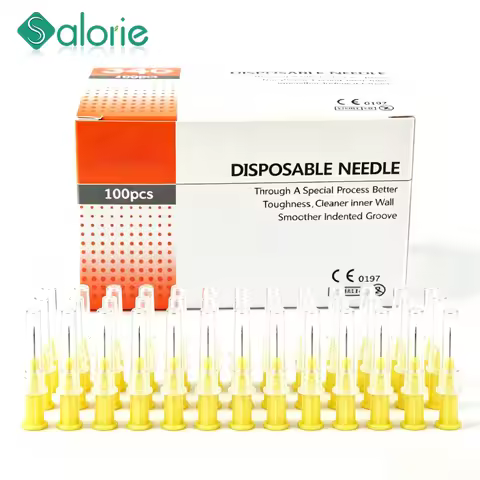 100PCS/200PCS Disposable Hypodermic Injection Needle Meso Needle Multi Gauge 25G-34G 4mm 6mm 13mm fo