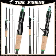 4/5 Sections Casting/Spinning Fishing Rod 5.5ft/6ft/7ft Carbon Travel Lure Pole EVA Handle Baitcasti