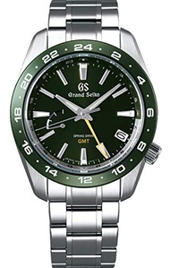 Grand Seiko Green Dial Spring Drive GMT Sport Watch SBGE257