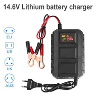 【Huilopker】 12v 14.6v Lithium Charger Lifepo4 12.8v Lithium Phosphate Charger 20-100ah Charging
