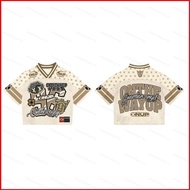NS1 Summer V-neck loose short sleeved jersey Street sports leisure T-shirt streetwear Y2K SN1