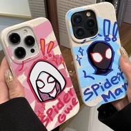 Compatible For IPhone 11 15 14 13 12 Pro Max X XR Xs Max 8 7 Plus SE 2020  Cool Cartoon Graffiti Spider Man  Phone Case Silicon Anti-Fall Cover