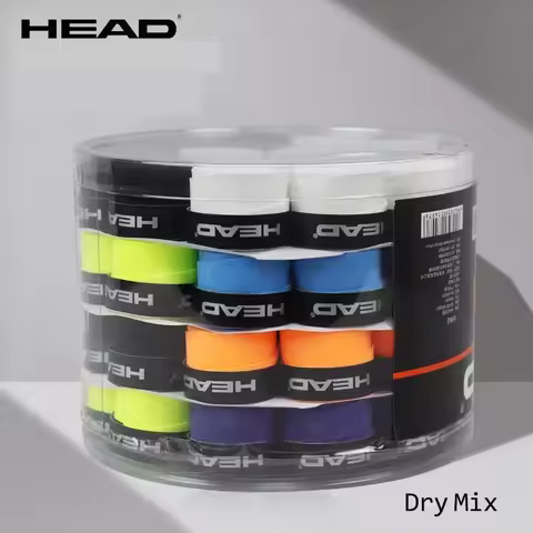 60Pcs Original HEAD Tennis Overgrip Tennis Racket PU Anti-skid Sweatband Absorbed Tape Tenis Racquet
