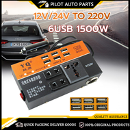 Car Inverter 12v24v to 220v Car Inverter Car Power Converter Power Transformer 6USB Socket Car Charg
